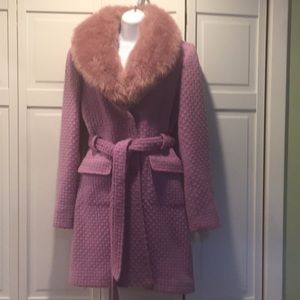 Marciano Lavender Wool Coat
